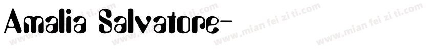 Amalia Salvatore字体转换